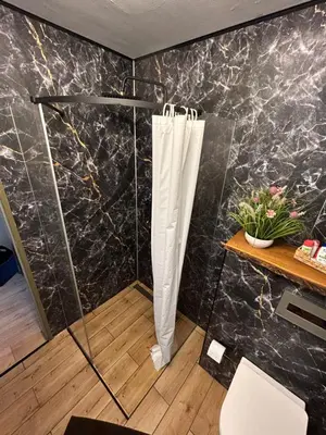 Ein Badezimmer in der Unterkunft Appartement fliegender Hirsch
