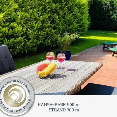 FeWo SONNENDECK Familien-strandnah-Garten-Hunde-Sport-und Schwimmbadnah-HansaPark