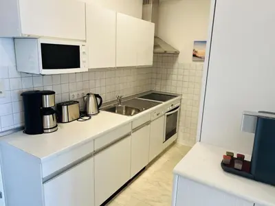 Küche/Küchenzeile in der Unterkunft Bellevue Nr. 25