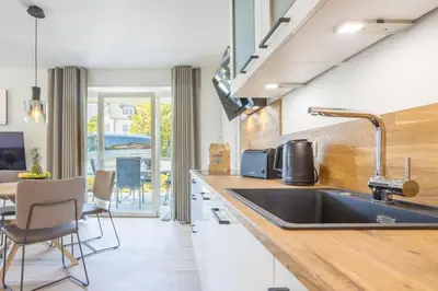 Küche/Küchenzeile in der Unterkunft Villa Dornkamp 1