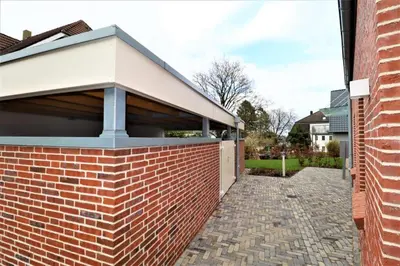 Das Gebäude in dem sich die Ferienwohnung befindet