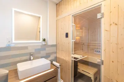 Ein Badezimmer in der Unterkunft Villa Dornkamp 5