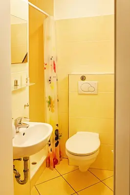 Ein Badezimmer in der Unterkunft Unsere-Insel-Scharbeutz