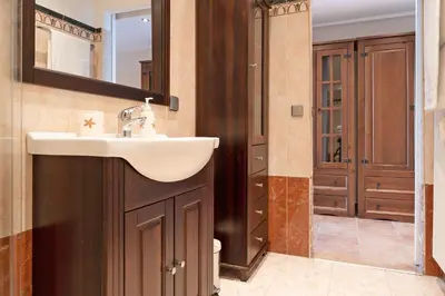 Ein Badezimmer in der Unterkunft Meerblick Lounge