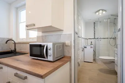 Ein Badezimmer in der Unterkunft STR85a Ferienwohnung Strandleben