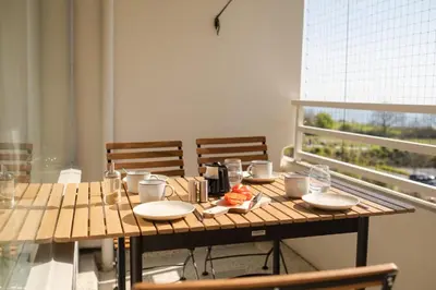 Ein Balkon oder eine Terrasse in der Unterkunft Ferienpark Sierksdorf App 630 - Strandlage