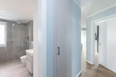 Ein Badezimmer in der Unterkunft Sturmfrei Suite 1