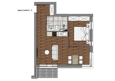 Grundriss der Unterkunft Sturmfrei Suite 2