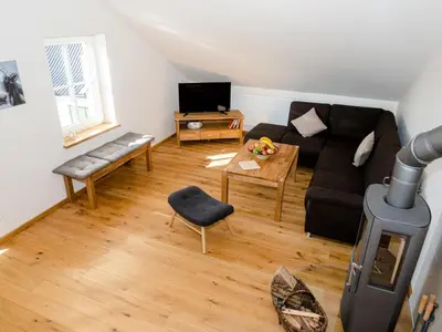 TV/Unterhaltungsangebot in der Unterkunft Ferienwohnung Meer und Muh
