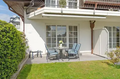 Ein Garten an der Unterkunft Felmare